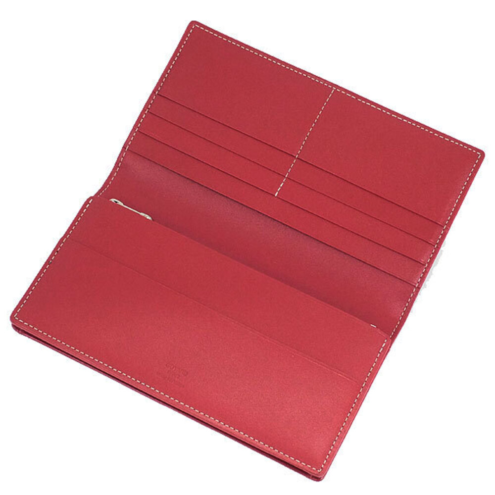 GOYARD Herringbone Long Wallet Leather Red - Picture 6 of 9